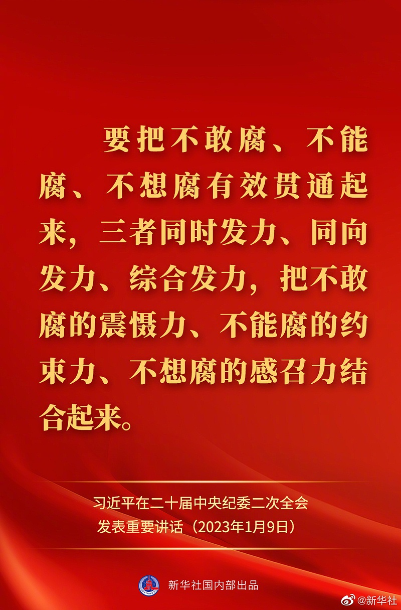習近平在二十屆中央紀委二次全會上發表重要講話