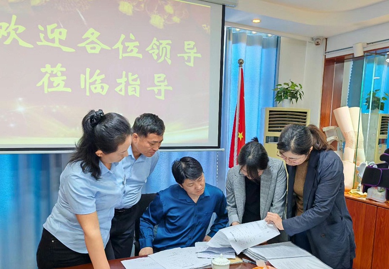 泰安市社保中心領導一行蒞臨山東恩德萊公司進行指導檢查