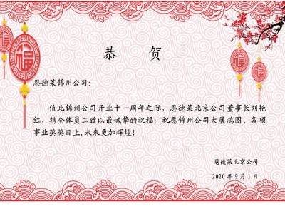 恩德萊錦州公司11周年慶